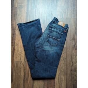 Vintage Lucky Brand Dungarees Jeans Womens 4/27 Denim Straight Bootcut USA 30x34